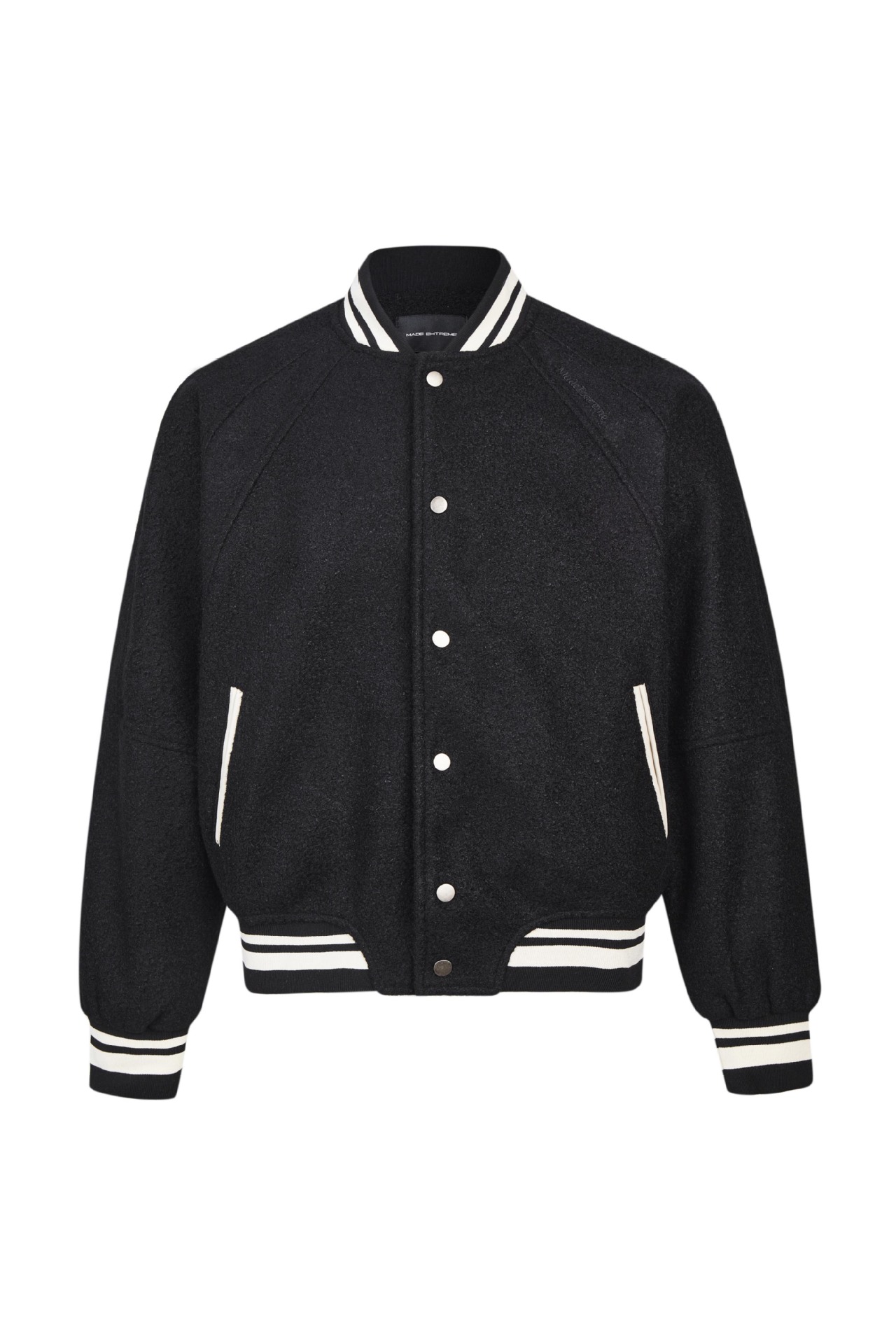 男女兼用スタジャン無地グレー秋冬アウター