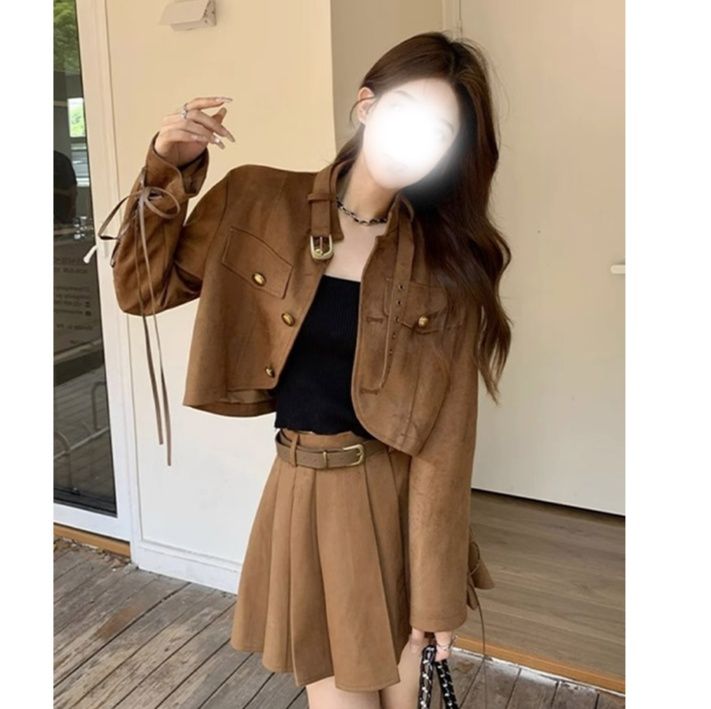 スタジャン ヴィンテージ風セットアップジャケット