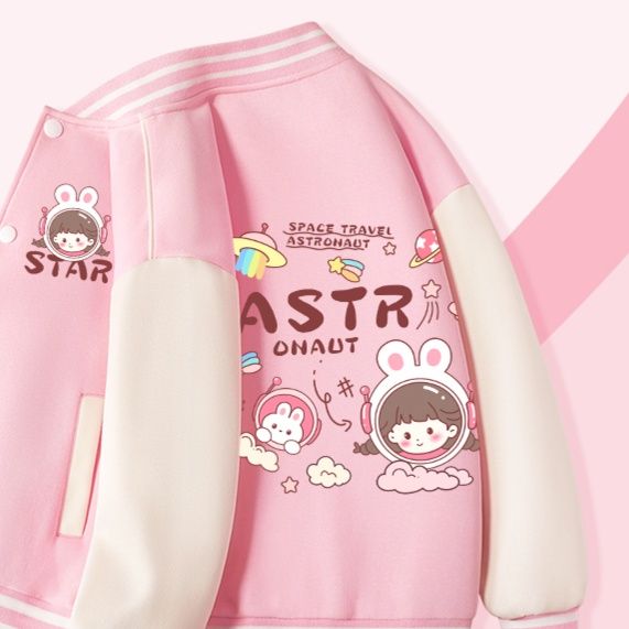 スタジャン 宇宙飛行士デザイン立ち襟ジャケット