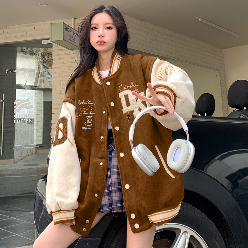 スタジャン 赤 青春レトロ バーシティジャケット