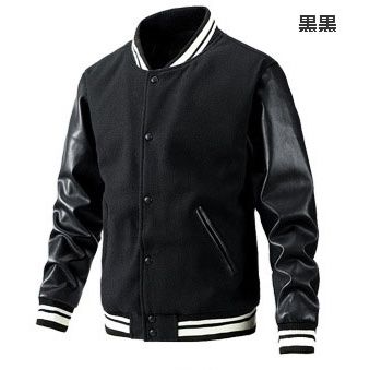 メンズ 秋冬 本格派スタジャン ウール混素材 全6色 緑