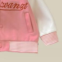 韓国風キッズスタジャン ピンクとブルー