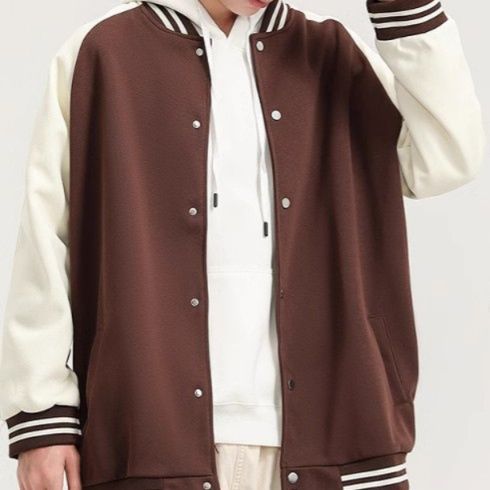 スタジャン カレッジスタイル 茶色スタジアムジャンパー