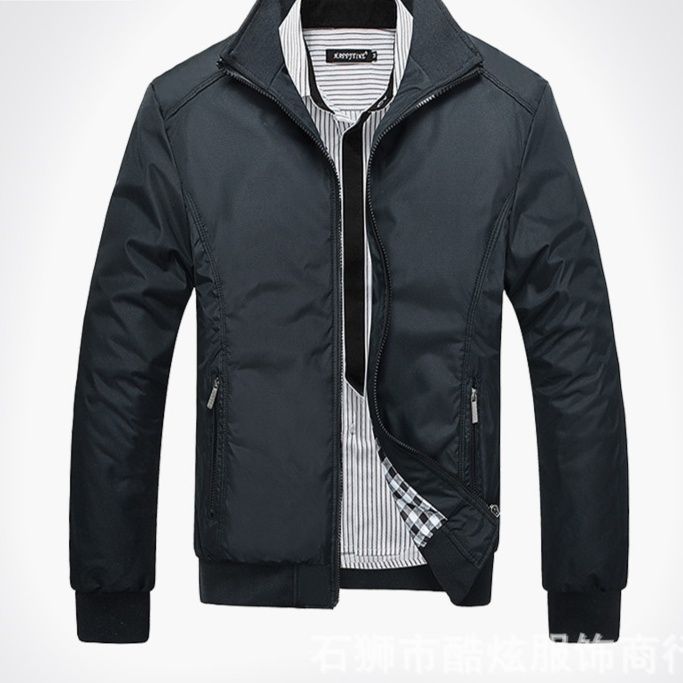 スタジャン 都会的洗練スタンドジャケット