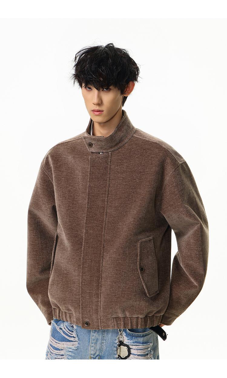 メンズ無地スタジャン男女兼用秋冬新作ブラック