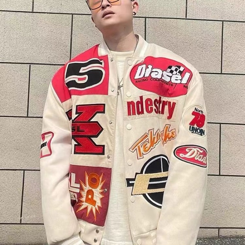 刺繍デザインスタジャン アウター ジャンパー