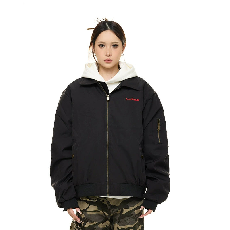 男女兼用アメカジ古着風スタジャン刺繍入り全2色