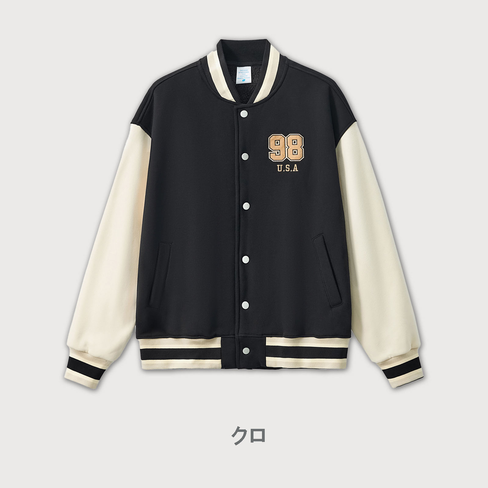 刺繍入りスタジャン男女兼用秋冬新作全4色