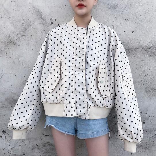 韓国風緑色スタジャン2Way上着ジャケット