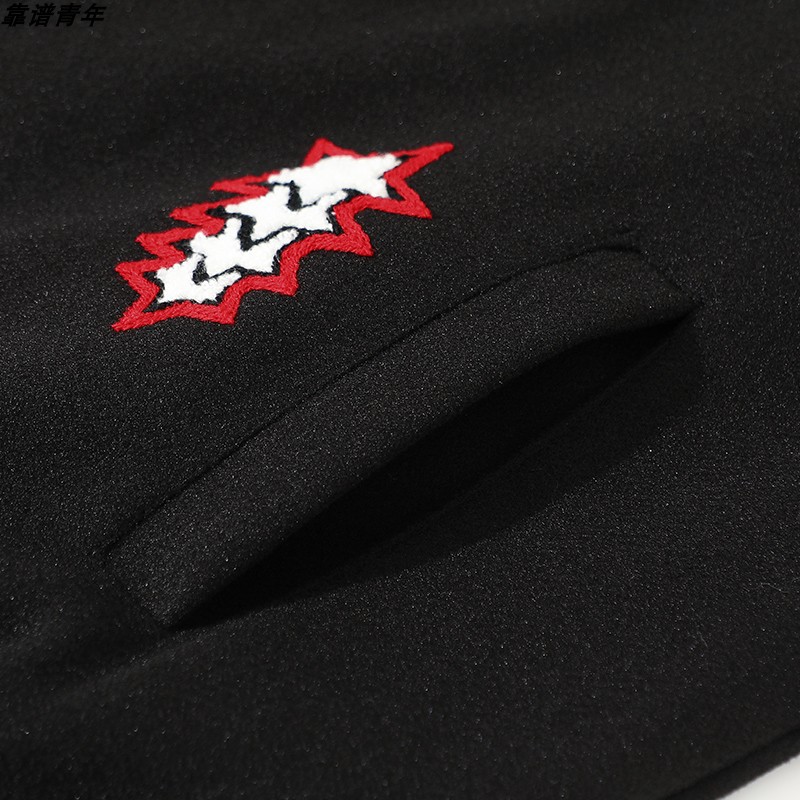 スタジャン ワッペン刺繍ストリート風スタジャン