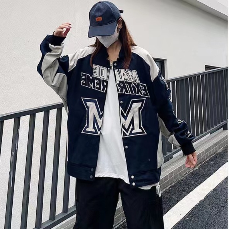 メンズ レディース スタジャン ブルゾン ジャケット
