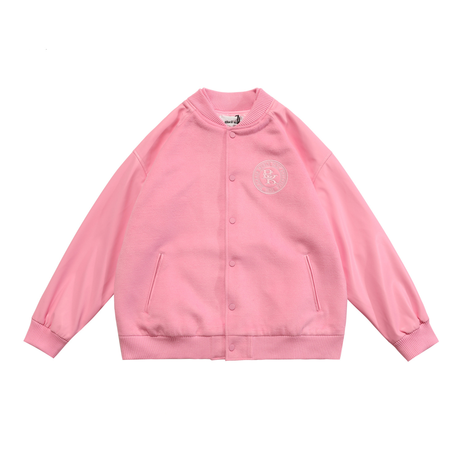 刺繍入り男女兼用スタジャン茶色系秋冬新作