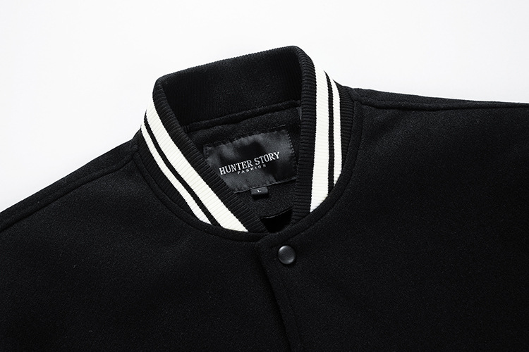 メンズ 秋冬 本格派スタジャン ウール混素材 全6色