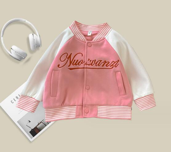 韓国風キッズスタジャン ピンクとブルー