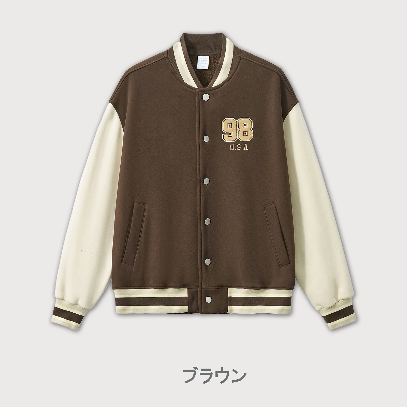 刺繍入りスタジャン男女兼用秋冬新作全4色