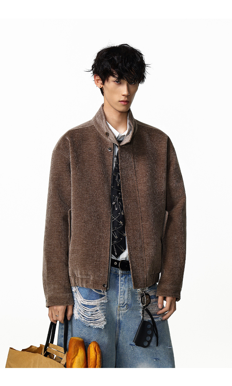 メンズ無地スタジャン男女兼用秋冬新作ブラック