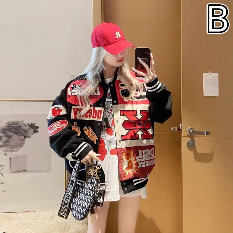 刺繍デザインスタジャン アウター ジャンパー