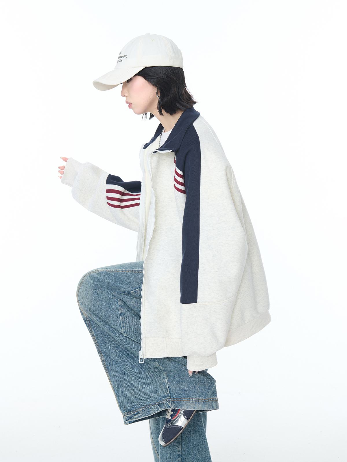 スタジャン レトロスポーティ切替ブルゾン