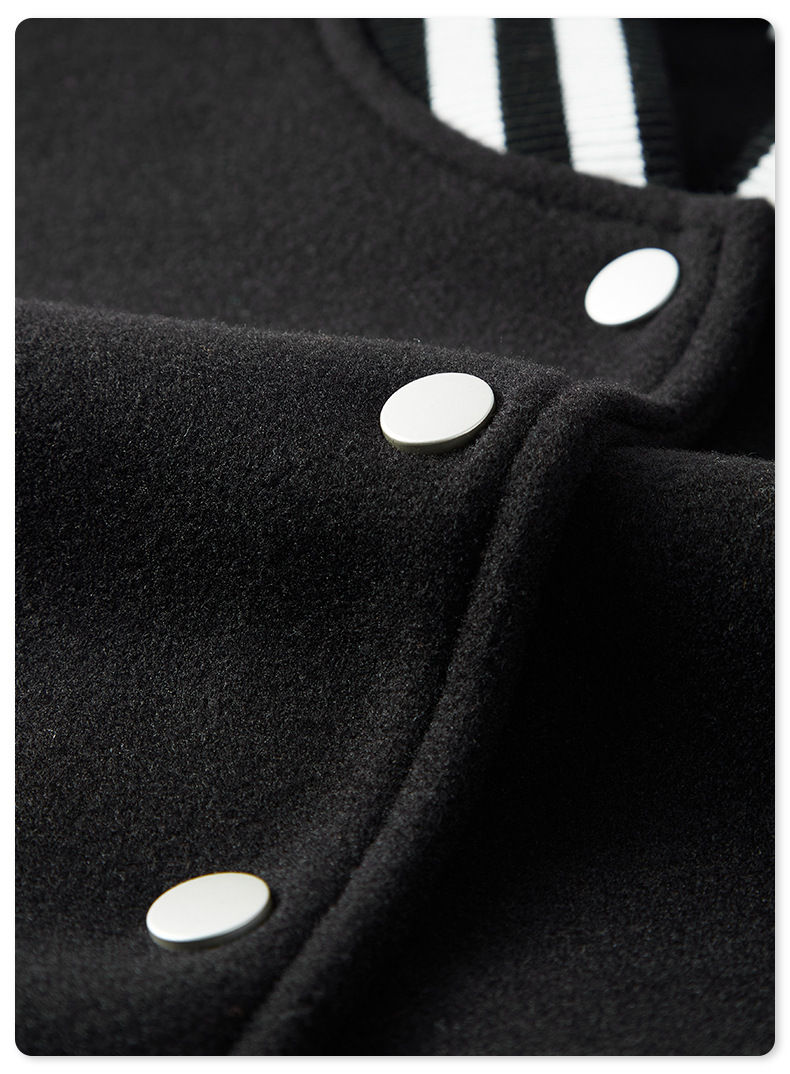 迷彩袖刺繍入りスタジャン男女兼用秋冬新作