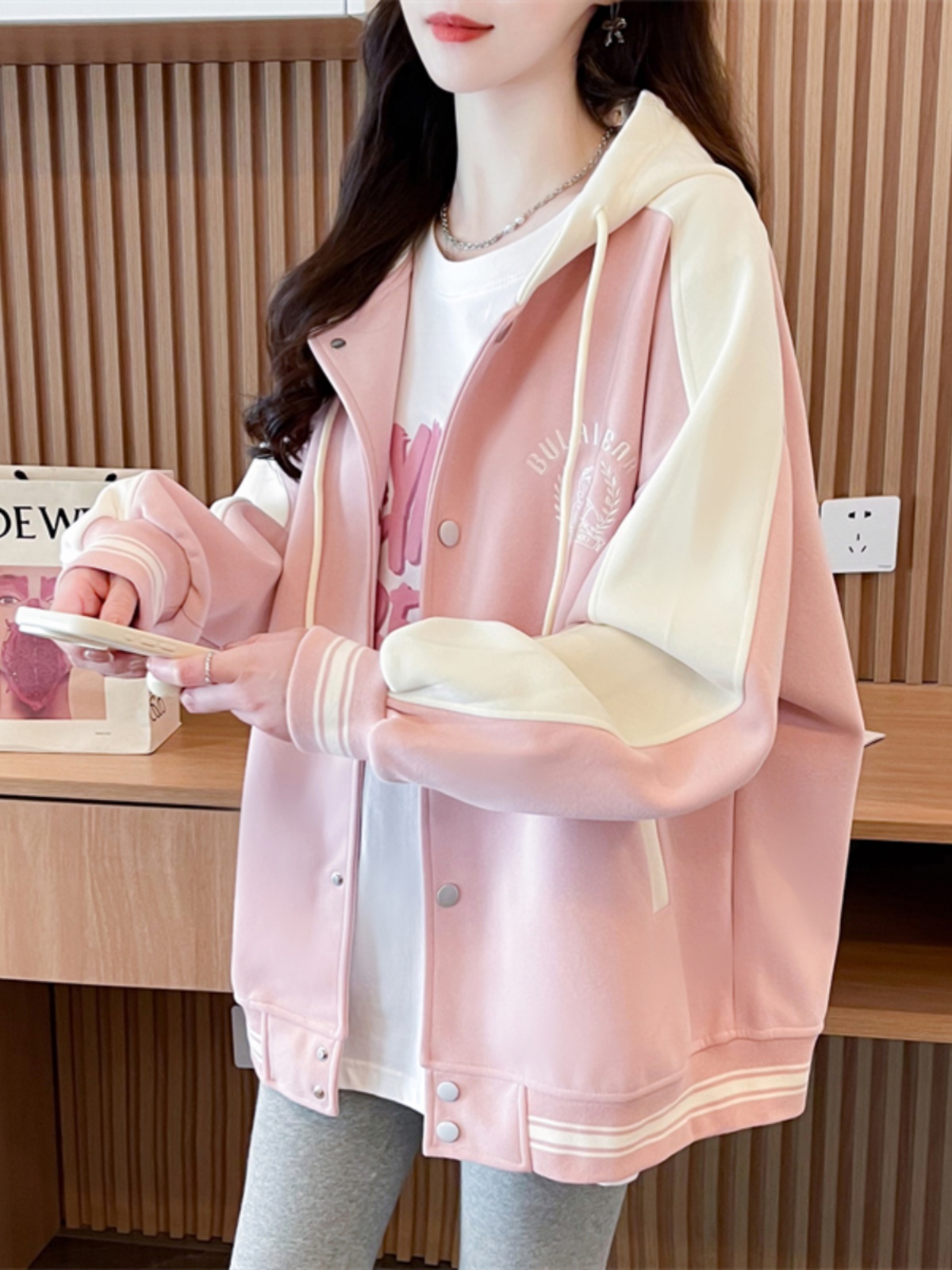 スタジャン 優雅バイカラースタジャン