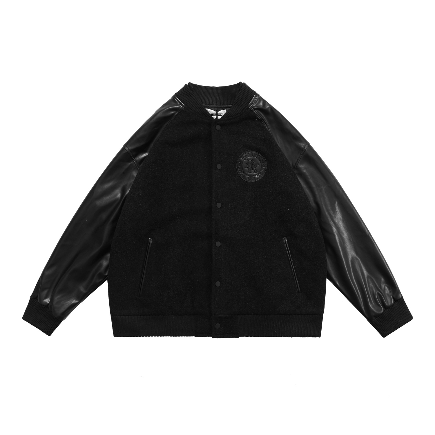 刺繍入り男女兼用スタジャン茶色系秋冬新作