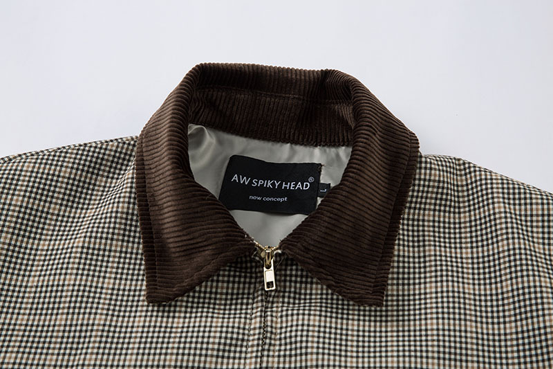 千鳥格子柄スタジャン男女兼用秋冬新作