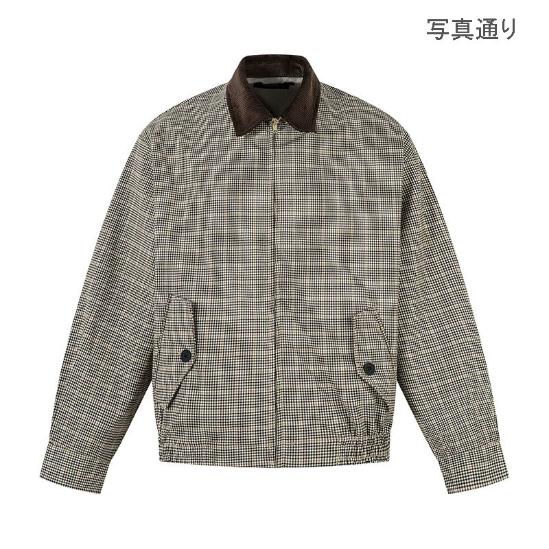 千鳥格子柄スタジャン男女兼用秋冬新作