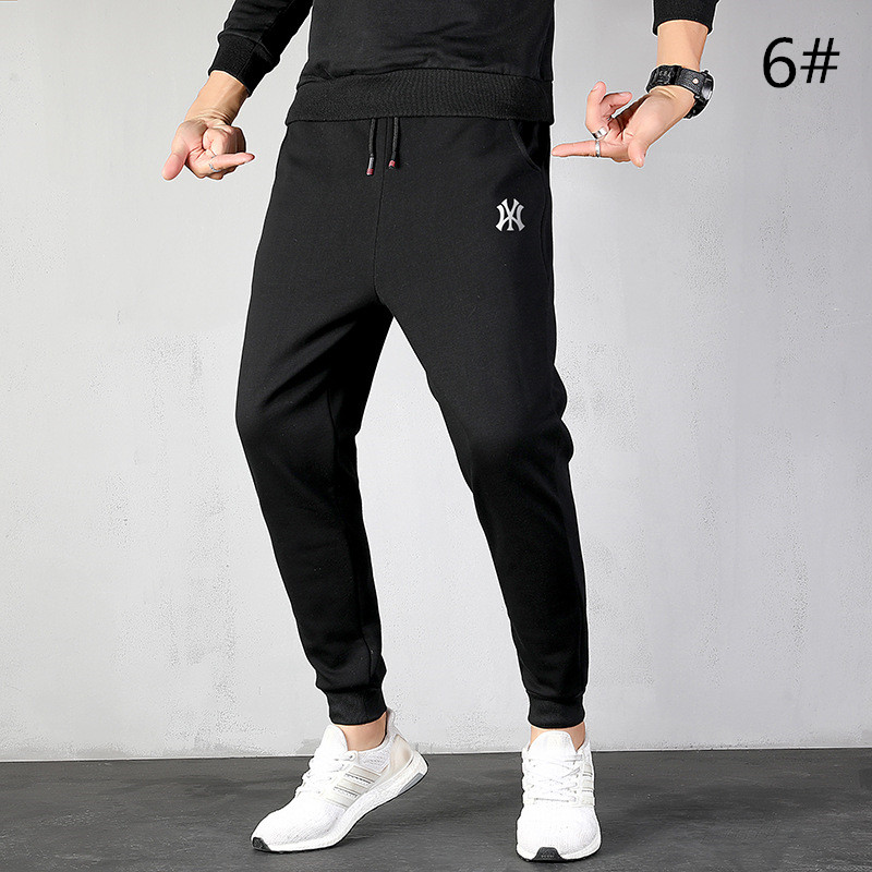 メンズスポーツウェア 男性用裏起毛スポーツパンツ 厚手裏ボア秋冬ズボン