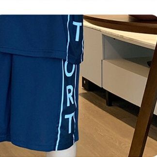 メンズスポーツウェア 快適サイドロゴノースリーブセット