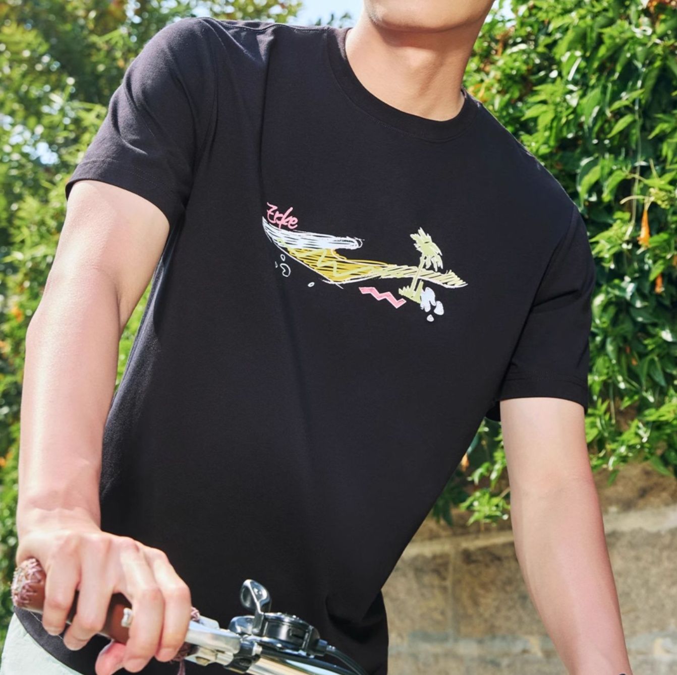 メンズスポーツウェア 夏の爽やかサイクリング半袖Ｔシャツ