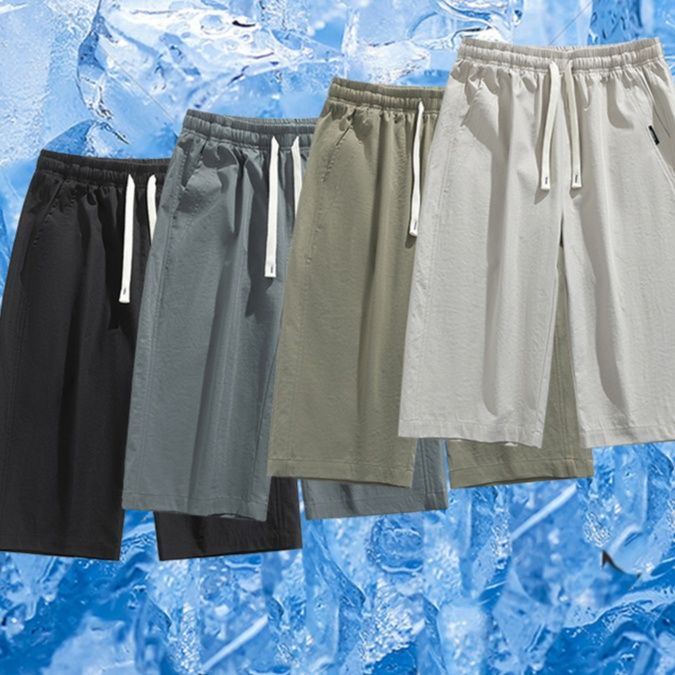 メンズスポーツウェア 涼風ゆったりハーフパンツ