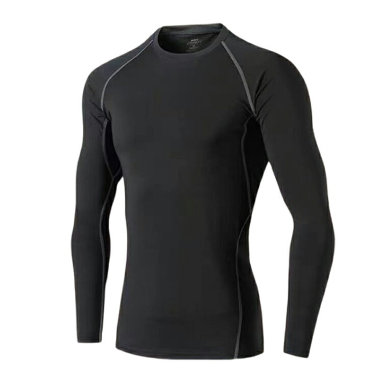 メンズスポーツウェア スポーツ用加圧式長袖機能性下着男性用