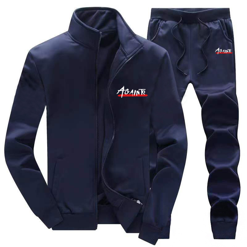 メンズスポーツウェア 男性用スポーツジャージ上下組 吸湿速乾機能付き運動着