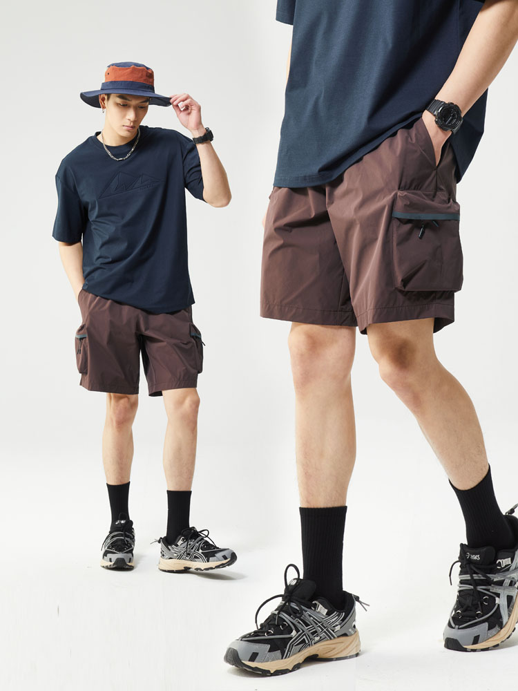 メンズスポーツウェア アウトドア機能性ハーフパンツ