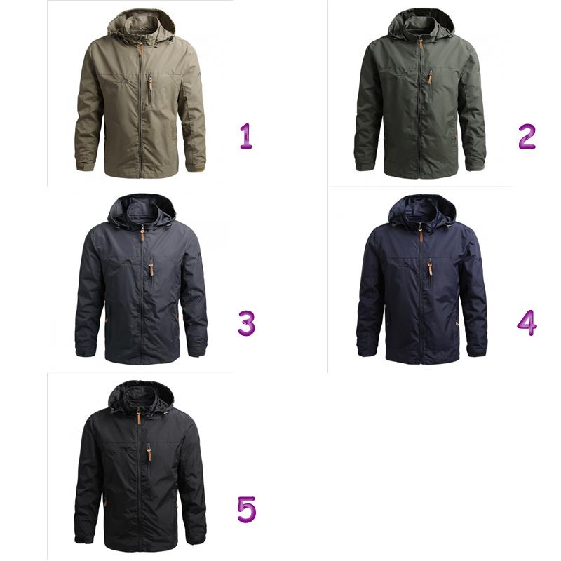 メンズスポーツウェア メンズ スポーツ 防水ジャケット フード付き アウター 5色展開