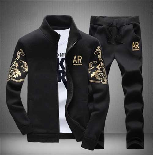 メンズスポーツウェア トレーニング用ジャージ上下セット男性向け