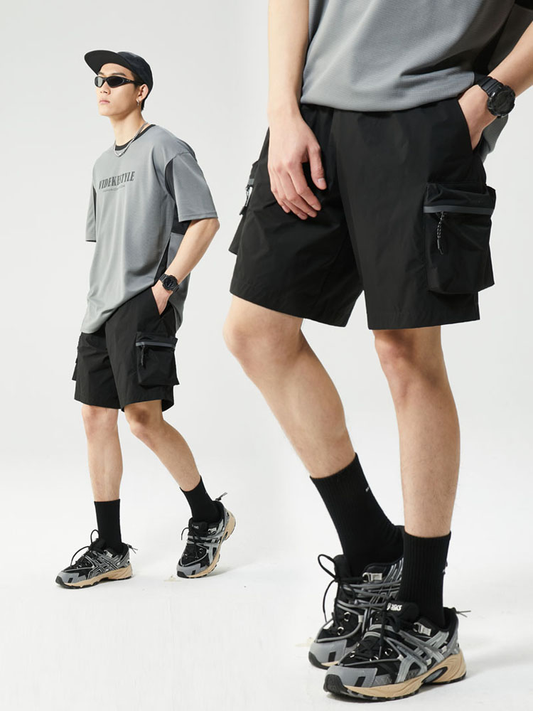 メンズスポーツウェア アウトドア機能性ハーフパンツ