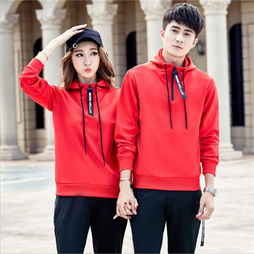 メンズスポーツウェア スポーツ用カップル対応メンズパーカー上下セット