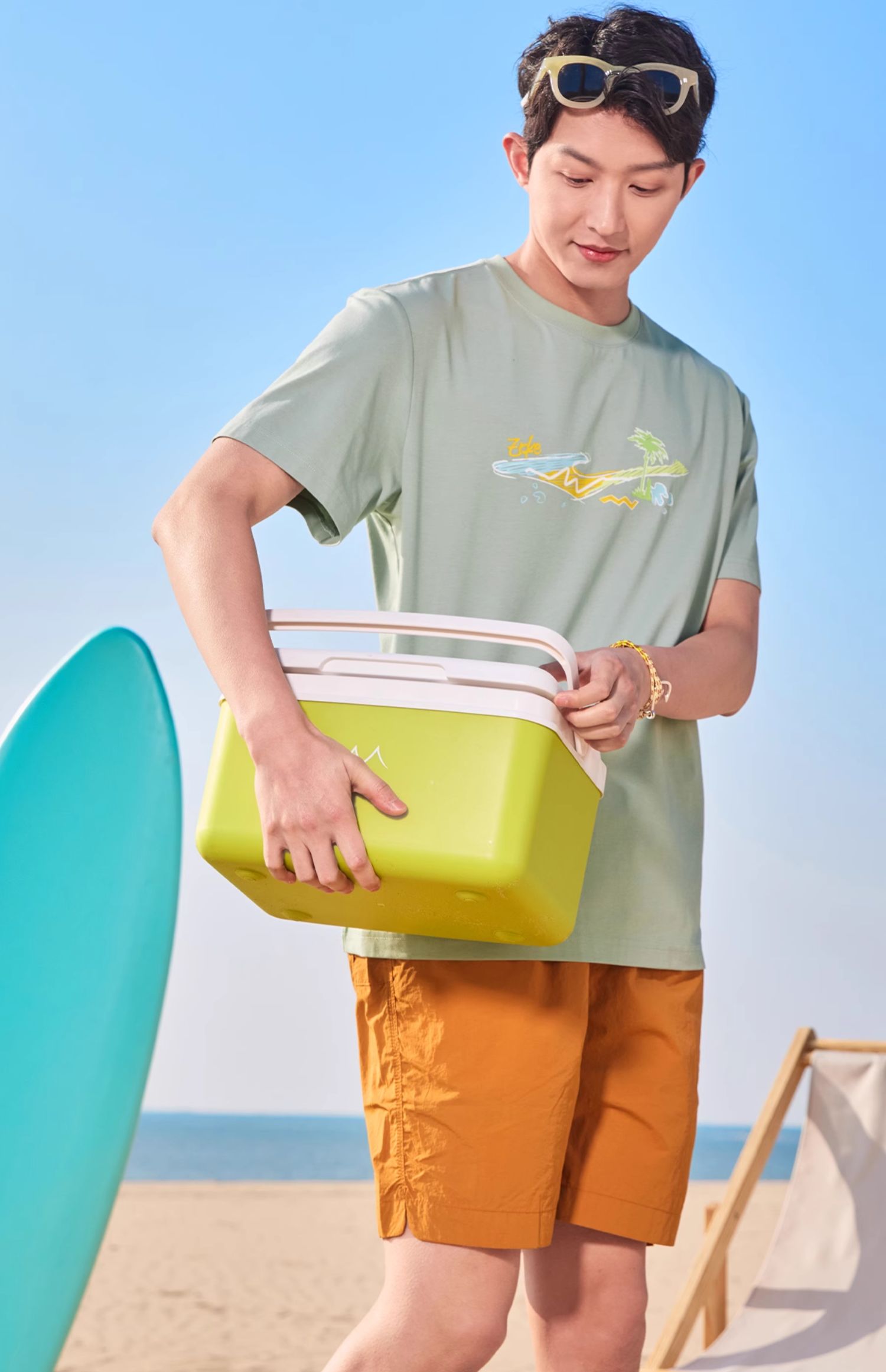 メンズスポーツウェア 夏の爽やかサイクリング半袖Ｔシャツ