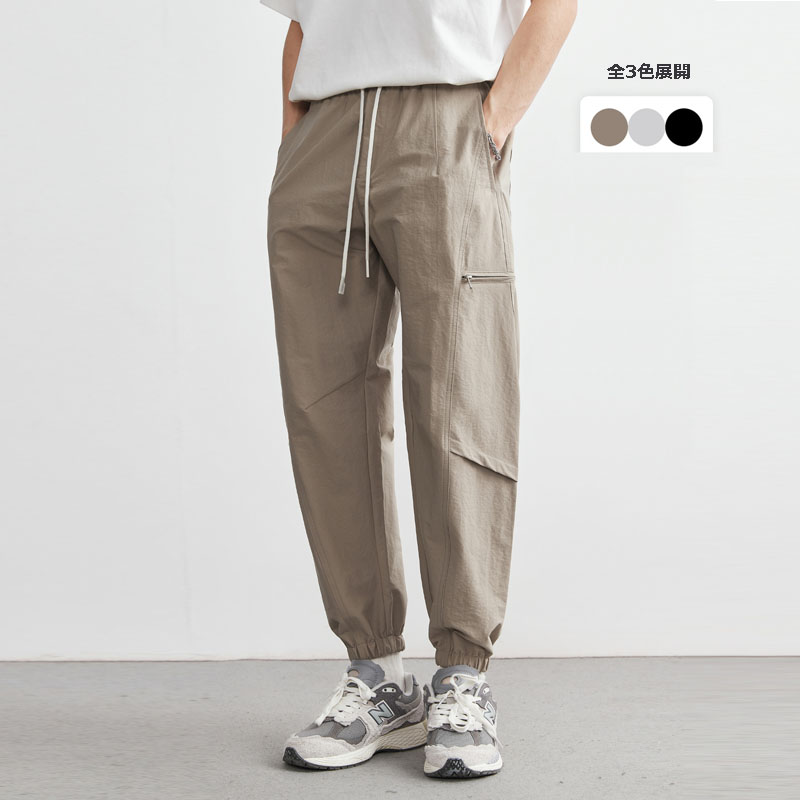 メンズスポーツウェア メンズ カーゴ ジョガーパンツ 軽量速乾 ゆったり ワークパンツ 全3色