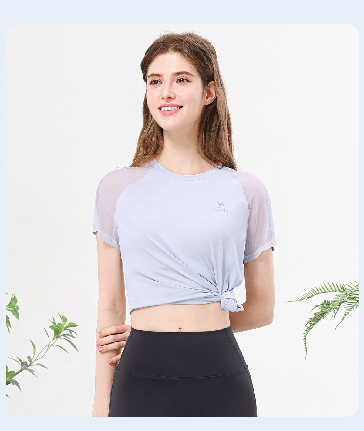 メンズスポーツウェア 涼感メッシュバック トレーニングシャツ