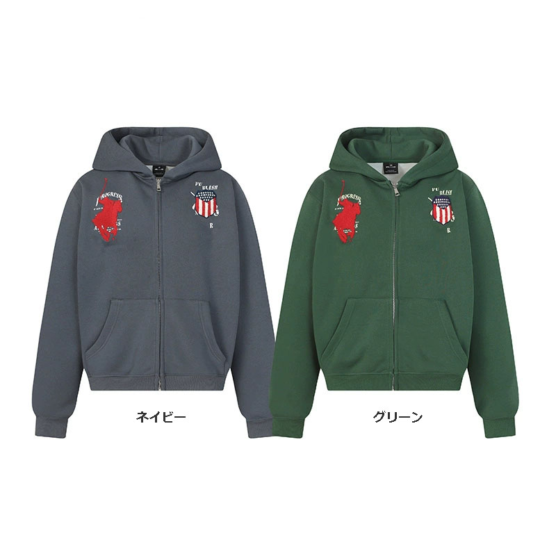 メンズスポーツウェア メンズ秋新作復古風ウォーキング用ジップパーカー全2色