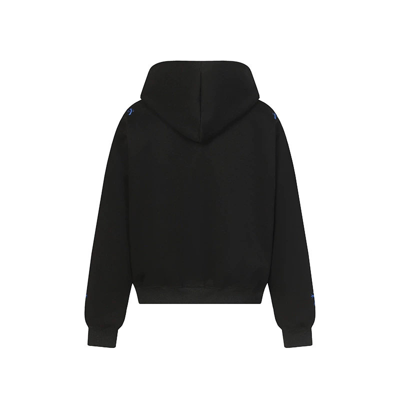 メンズスポーツウェア メンズ ウォーキング用 チェック切替 刺繍入りパーカー 全2色