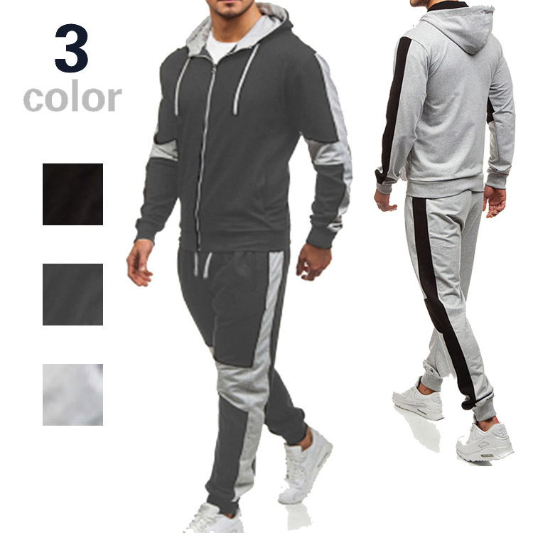 メンズスポーツウェア メンズランニング用ジャージ上下セット