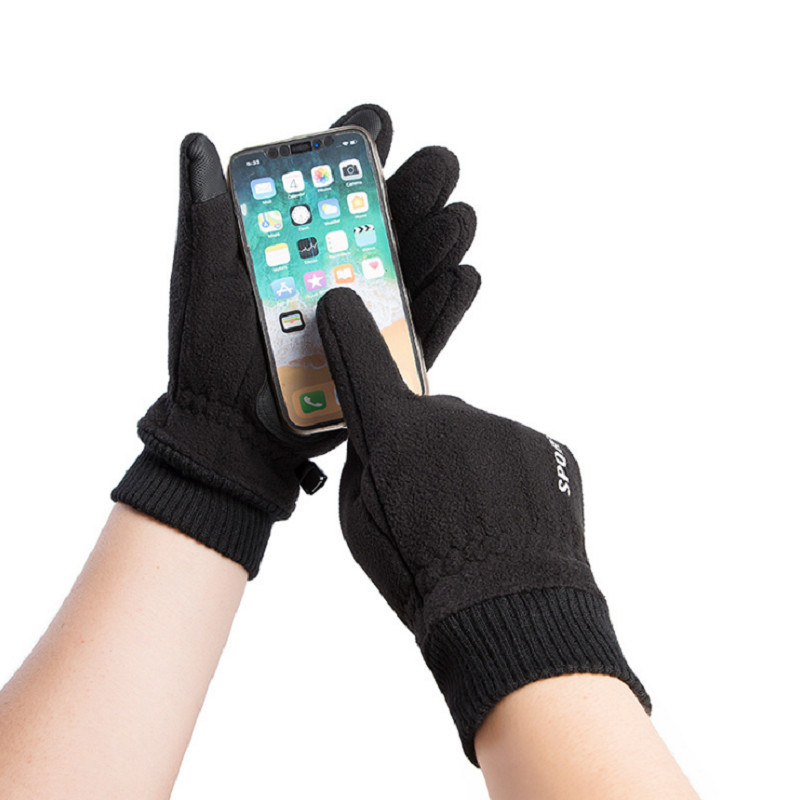 メンズスポーツウェア 登山用防寒手袋 厚手保温グローブ メンズ