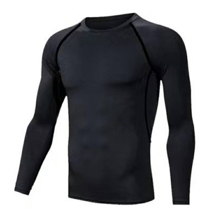 メンズスポーツウェア スポーツ用加圧式長袖機能性下着男性用