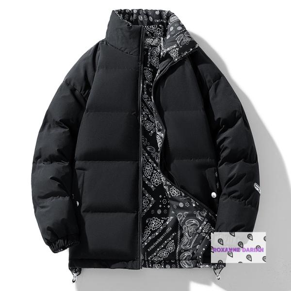 メンズスポーツウェア 男性用両面着用防寒ダウンスポーツ上着