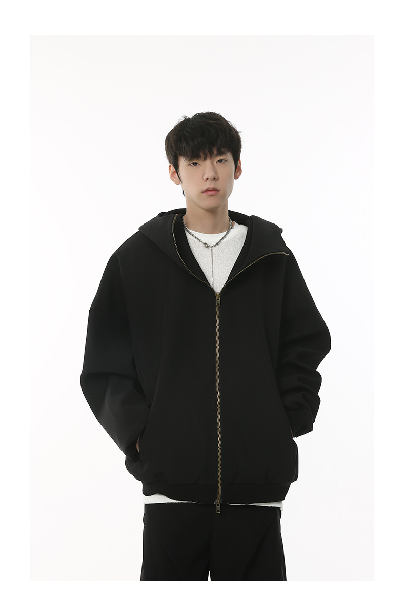 メンズスポーツウェア メンズ スポーツ セットアップ ゆったりフード付き ブラウン 秋冬