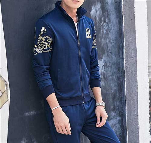 メンズスポーツウェア トレーニング用ジャージ上下セット男性向け