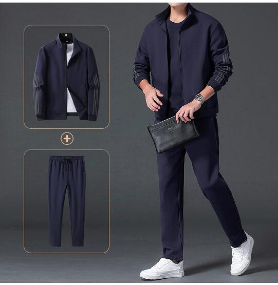 メンズスポーツウェア 男性用スポーツジャージ上下セット通気性抜群カジュアル運動着